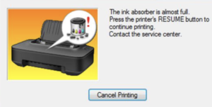 Printer Canon Error E08